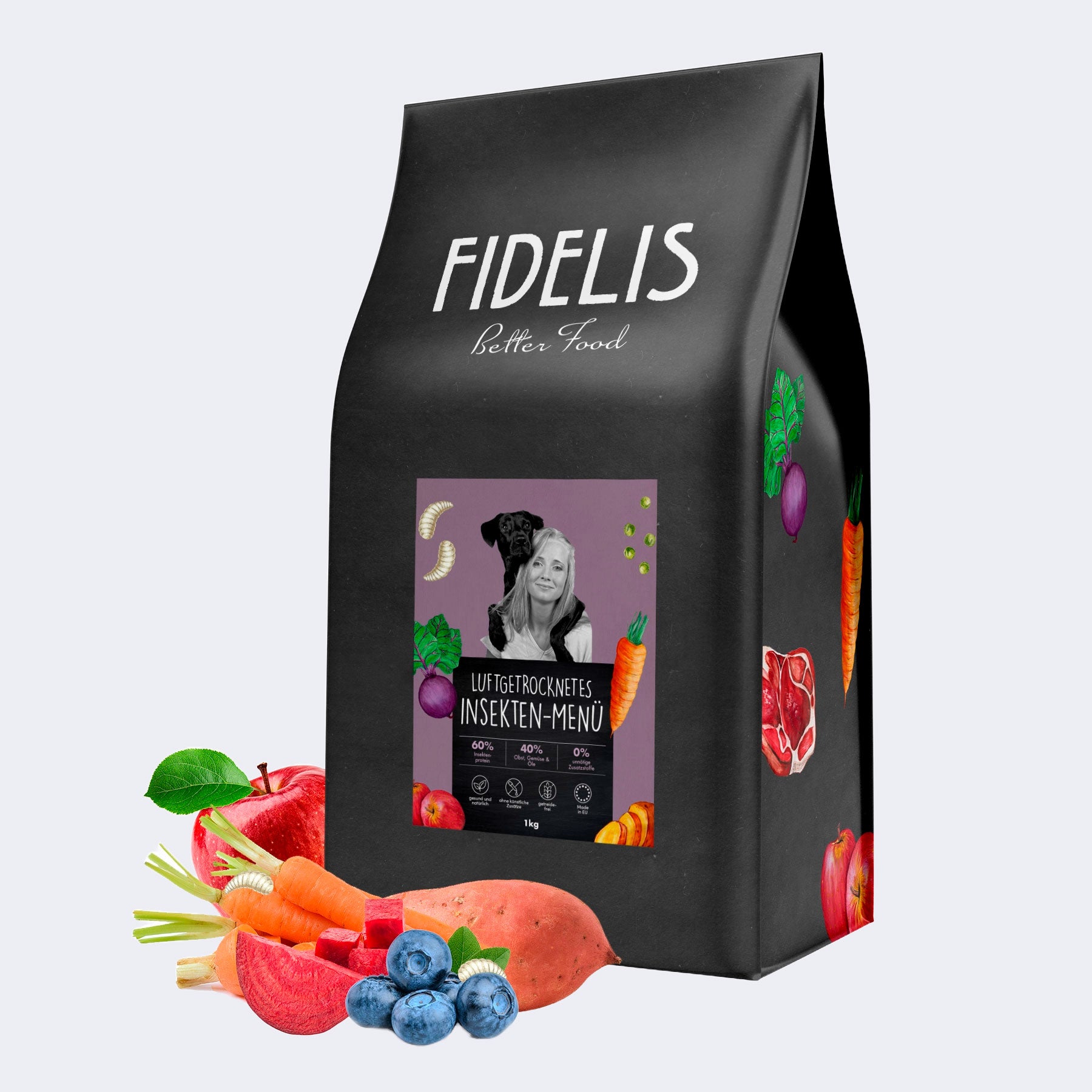 Croquettes pour chien Fidelis aux insectes