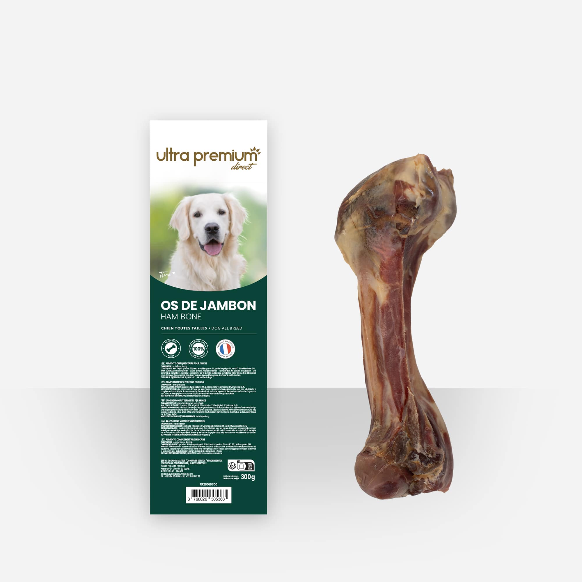Os de jambon Chien Ultra Premium Direct