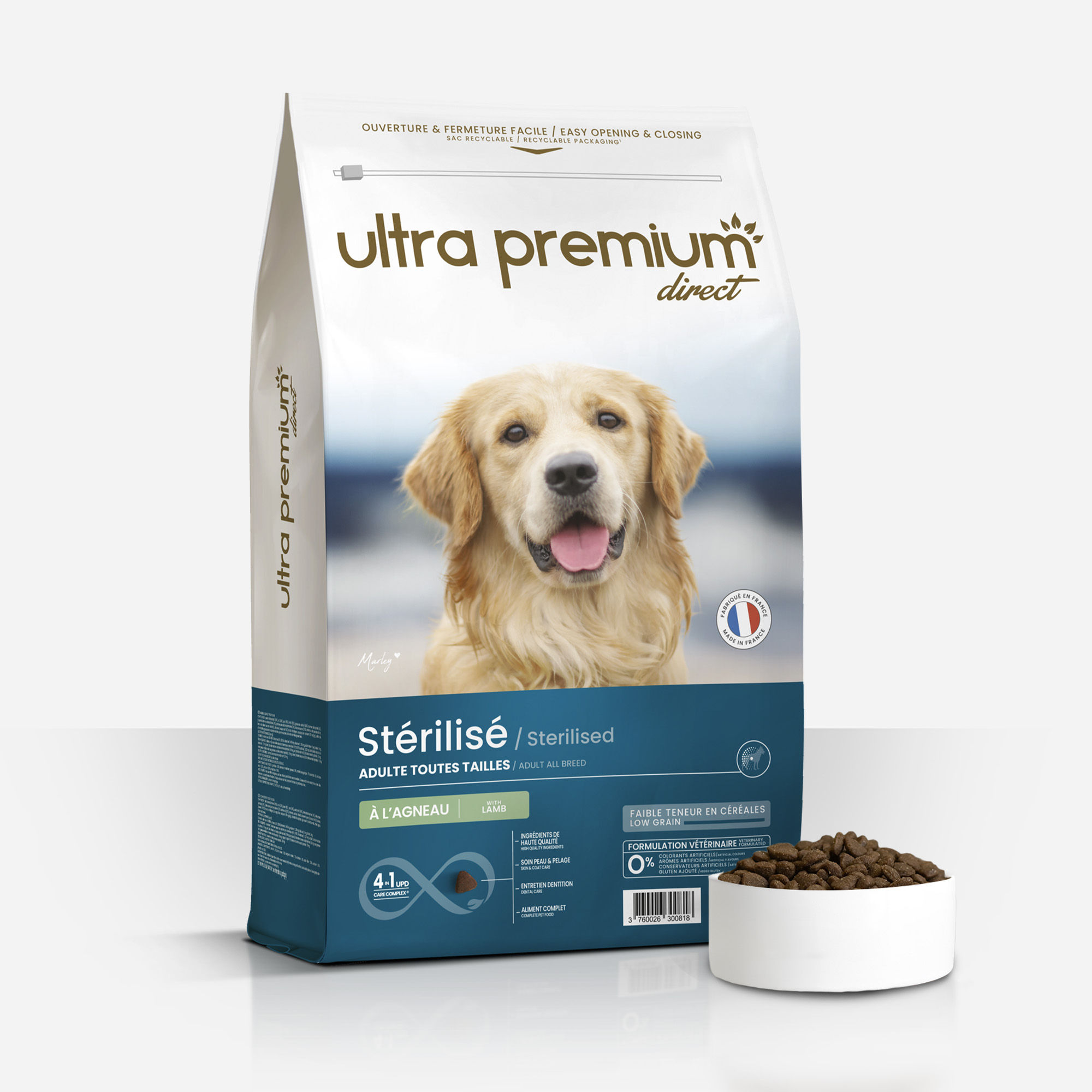 Ultra Premium Direct Croquettes Light Super Premium Chien Stérilisé ou Surpoids