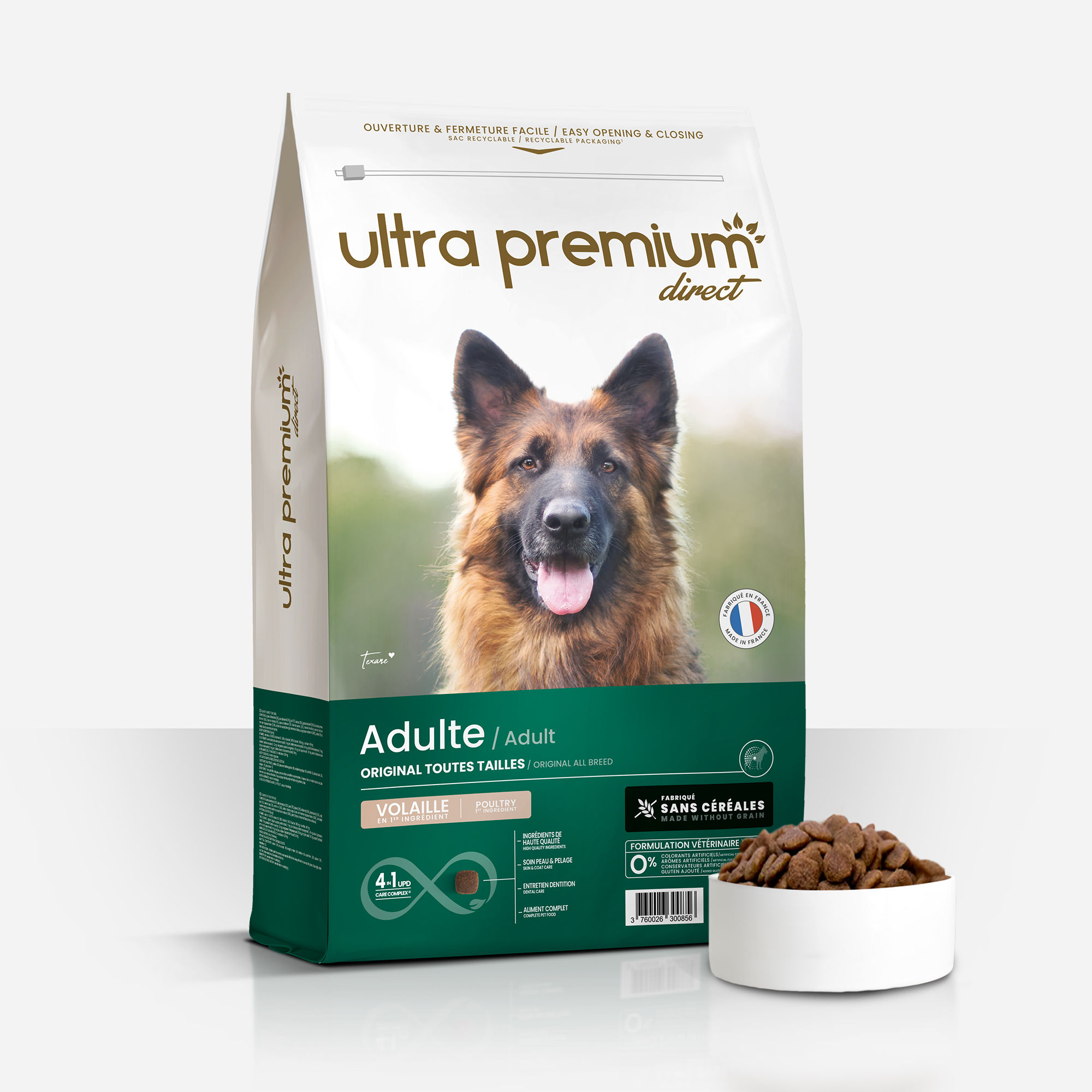 Ultra Premium Direct Croquettes Sans Céréales Chien Adulte
