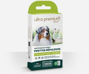 Ultra Premium Direct Pipettes répulsives Antiparasitaires Chien de taille moyenne